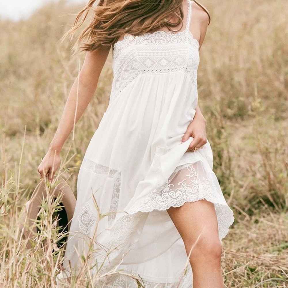 Spell Peaches Slip Dress M